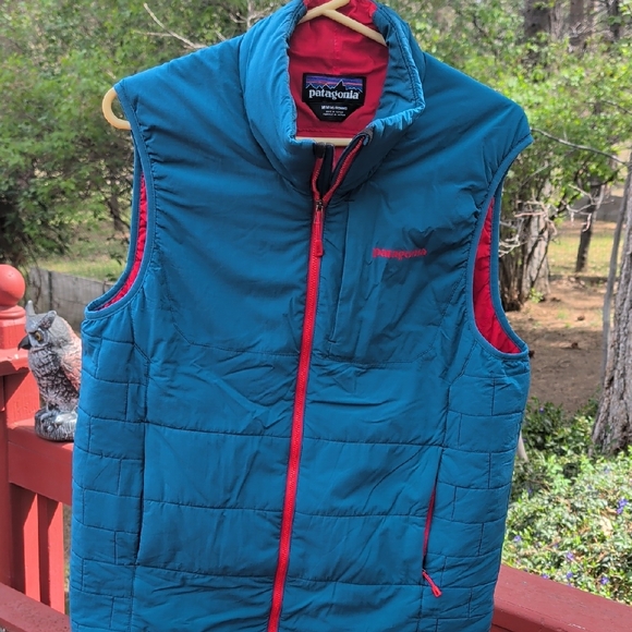 Patagonia Other - Patagonia Teal Blue Vest with Red Trim